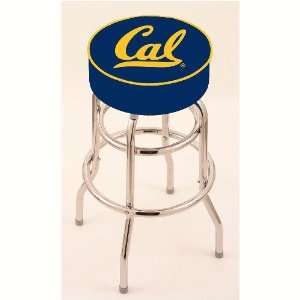  Cal Golden Bears 30 Double Ring Swivel Bar Stool with 4 