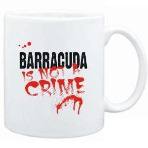  Mug White  Being a  Barracuda is not a crime  Animals 