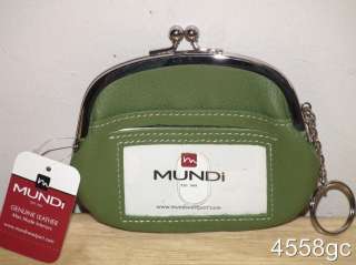 MUNDI GENUINE LEATHER LARGE COIN PURSE WALLET   NEW  