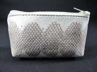   NATURAL Sea Snake Leather Skin Zip Coin Purse +   