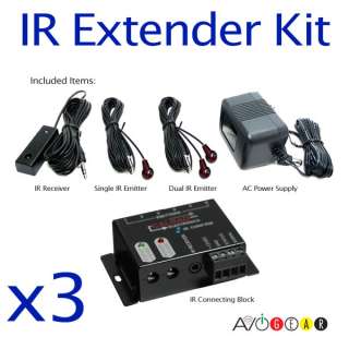   Remote Control Extender Kit 3 Device HIDES Wires and Components  
