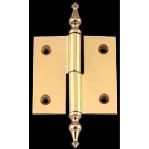   Brass 2x2 Square LOR Temple Tip Hinge 98045/92340