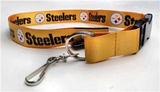 Pittsburgh Steelers Yellow Lanyard Key Chain ID Strap  