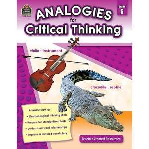  Quality value Gr 6 Analogies For Critical Thinking By 
