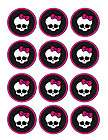Monster High edible party cupcake toppers cupcake image sheet