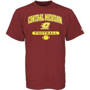  NCAA Russell Central Michigan Chippewas Maroon Football T 