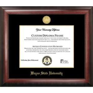  Wayne State University Gold Embossed Diploma Frame Sports 