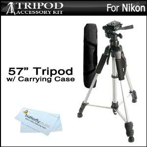  57 Camera Tripod w/ Carrying Case For Nikon Coolpix P510 
