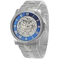 Kenneth Cole Mens Automatic Blue Marine Skeleton Dial Watch 