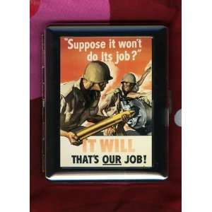   Do Its Job WWii US Military ID CIGARETTE CASE