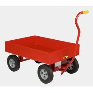  1000 Lb Capacity Steel Deck Wagon Truck With 6 Sides 