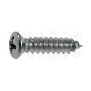  100 #8 X 3/4 Phillips Oval #6 Head Tapping Screw Chrome 