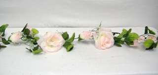 CREAM PINK Silk Roses Garland Wedding Arch Decor  