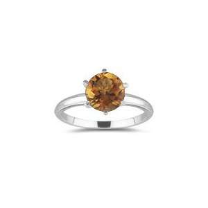  1.59 Cts Citrine Solitaire Ring in Platinum 4.0 Jewelry