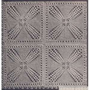  Vintage Crochet PATTERN to make   Motif Bedspread Windmill 