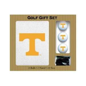 Tennessee Volunteers Screen Printed Towel, 3 balls and 12 tees gift 