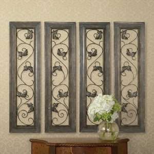  Set of 2 Floral Vine Panels Wall Art(2 sets shown)