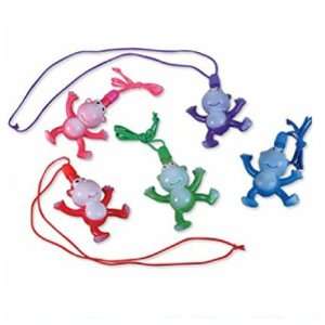  Monkey Bubble Necklaces (12 pc) Toys & Games