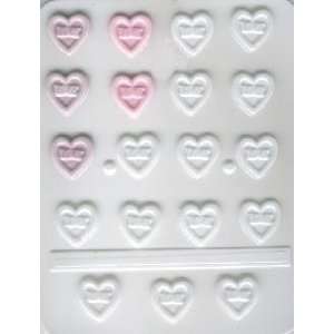  Valentines Love Hearts Hard Candy Molds