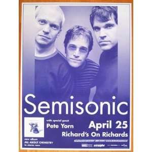  Semisonic Pete Yorn Vancouver Concert Poster 2001