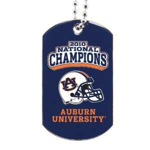  Auburn Tigers 2010 BCS National Champions Dog Tag Necklace 