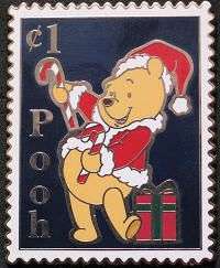 Disney Christmas Stamp Series Winnie the Pooh LE 250  