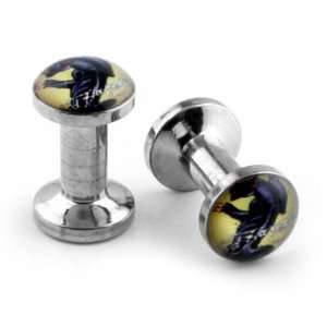   Stainless Steel Box Ear Plugs   Panther Claw   8g (3mm)   Sold by Pair