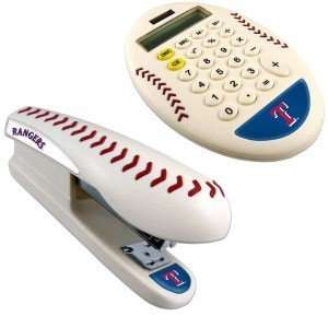  ProMark Texas Rangers Stapler & Calculator Set Sports 