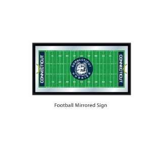 Connecticut Huskies (University of) NCAA Football Mirrored Sign 