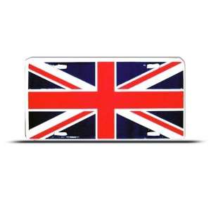  British Britain Flag Union Jack Metal License Plate 