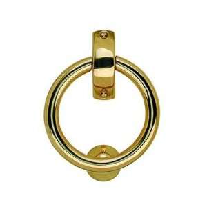  Ring Door Knocker in Polished Brass