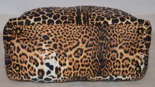 YSL Yves Saint Laurent brown leopard nylon Easy bag  