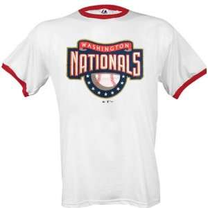  Washington Nationals Logo Ringer T Shirt Sports 