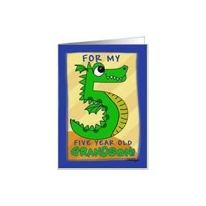   for 5 year old Grandson  Number Five Shaped Dragon Card Toys & Games