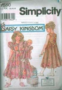 OOP Simplicity Daisy Kingdom Childs Girls Matching Doll Clothes 