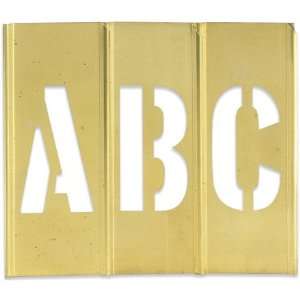  Box Partners STBLN3 3 in. Letter Number Brass Stencils 