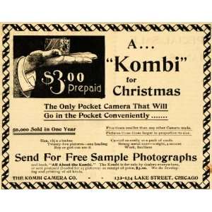   Ad Christmas Kombi Camera Company Pocket Size Film   Original Print Ad