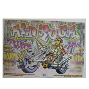  Kid Rock Handbill Poster David Dean Austin Houston Kidrock 