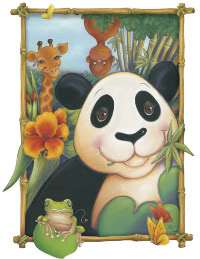 panda bear friends peel stick mural click on any picture to see 