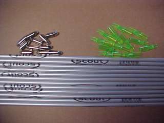 ARROW SHAFTS YOUTH TARGET 1618 ALUMINUM SCOUT COMPETITION W/POINTS AND 
