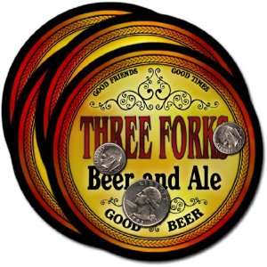  Three Forks, MT Beer & Ale Coasters   4pk 