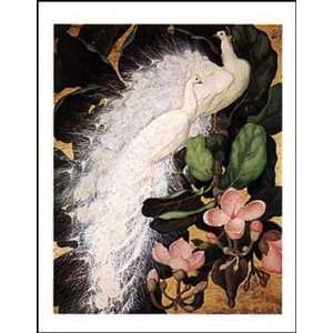 White Peacocks And Barringtonia    Print 