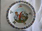 Magnificent ABC Plate   Bowl w/ Animals between Letters Made in 