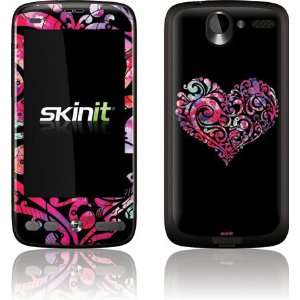 Black Swirly Heart skin for HTC Desire A8181 Electronics