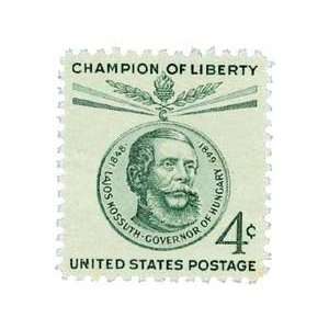  #1117   1958 4c Lajos Kossuth Postage Stamp Numbered Plate 
