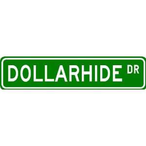 DOLLARHIDE Street Sign ~ Personalized Family Lastname Sign ~ Gameroom 