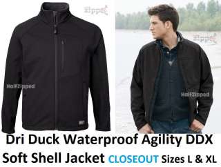 DRI DUCK Waterproof Agility DDX Soft Shell Jacket 5347 L & XL Closeout 
