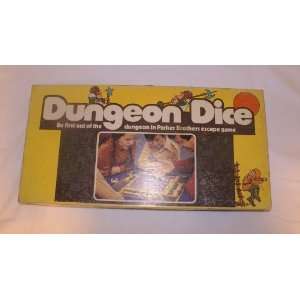   1977 DUNGEON DICE BOARD GAME TOY COLLECTIBLE 