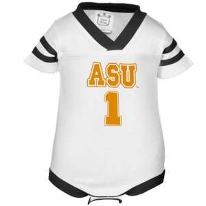  Appalachian State Mountaineers #1 Infant White Cotton Football 