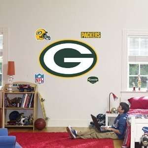  Green Bay Packers Logo Fathead Wall Decal